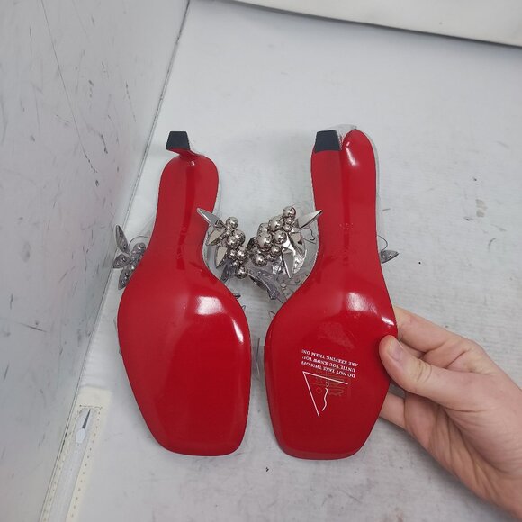 Christian Louboutin Marvel Imperious Rex Silver Jewel Sandal - Picture 2 of 13